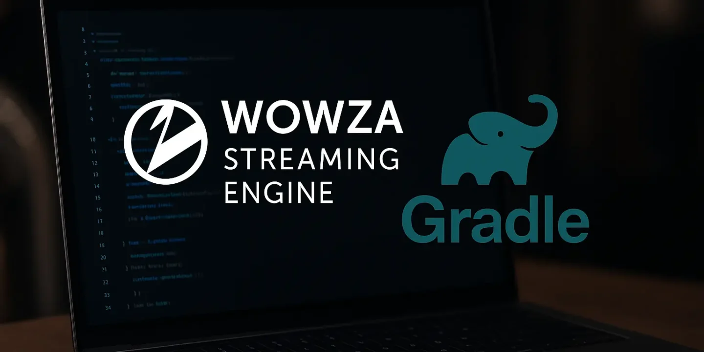 Wowza Gradle: A Comprehensive Guide to Seamless Streaming Integration 1 Wowza Streaming Engine and Gradle integration on laptop screen for software automation and live streaming development.